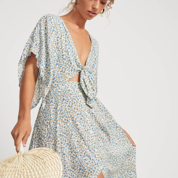 faithfull the brand massimo midi dress